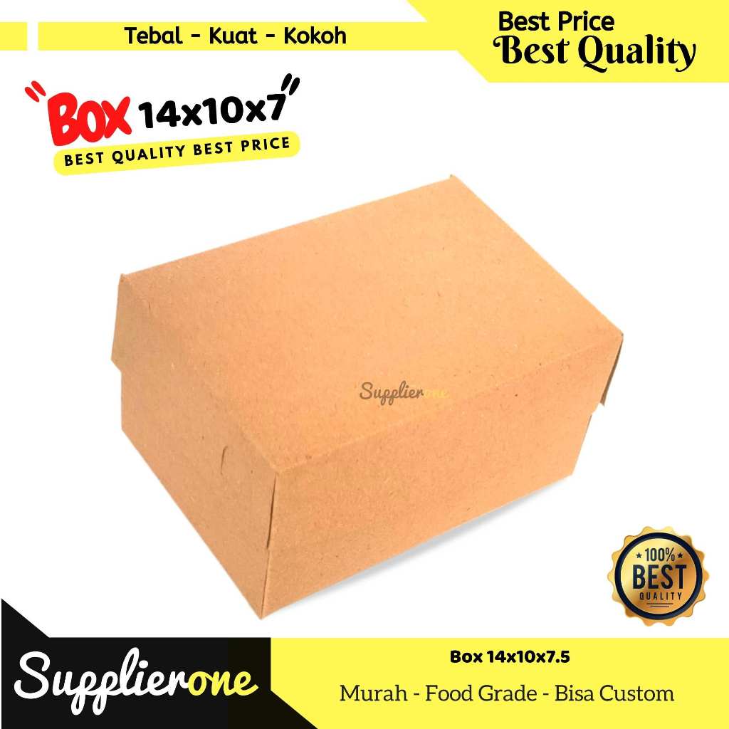 Dus Snack 14x10x7/ Dus Kue / Box Fried Chiken / Dus Fried Chicken / Kemasan Fried Chicken / Dus cemi
