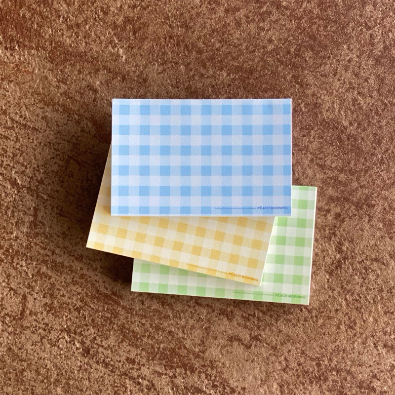 

PEACH MORNING - Tablecloth Memo Notes