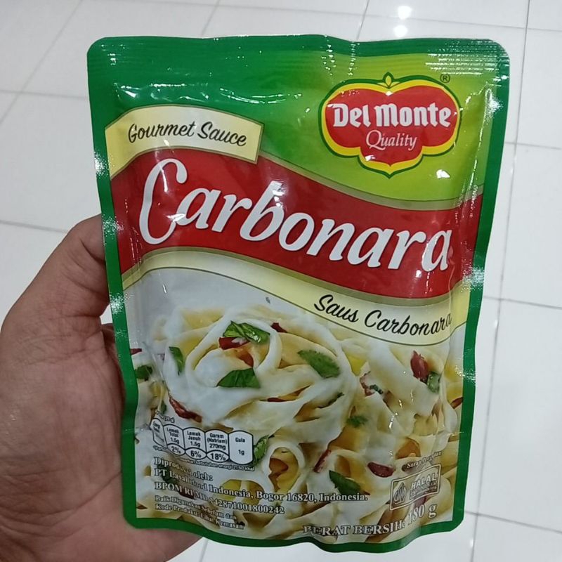 

Del Monte Saus Carbonara Original 180 g