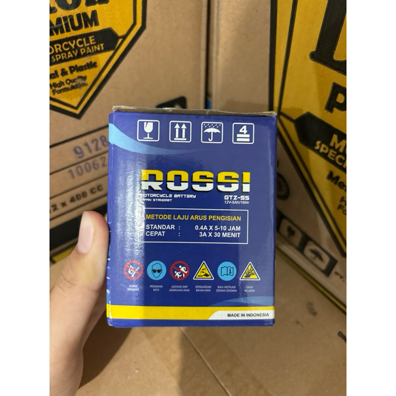 AKI GEL ROSSI GTZ-5S (UNTUK MOTOR KARISMA,BEAT,REVO,SUPRA X 125,MIO,VIXION,VARIO)