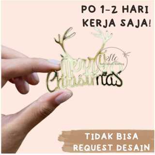 Tag Hampers Lucu Christmas Akrilik | Kartu Ucapan Natal | Hang Tag Natal Acrylic | Pohon Natal Tag |