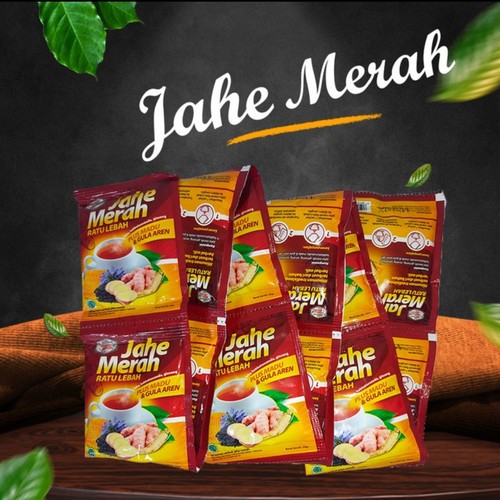 

Jahe Merah RATU LEBAH Plus Madu dan Gula Aren 1 Renceng isi 10Sachet jahe renceng