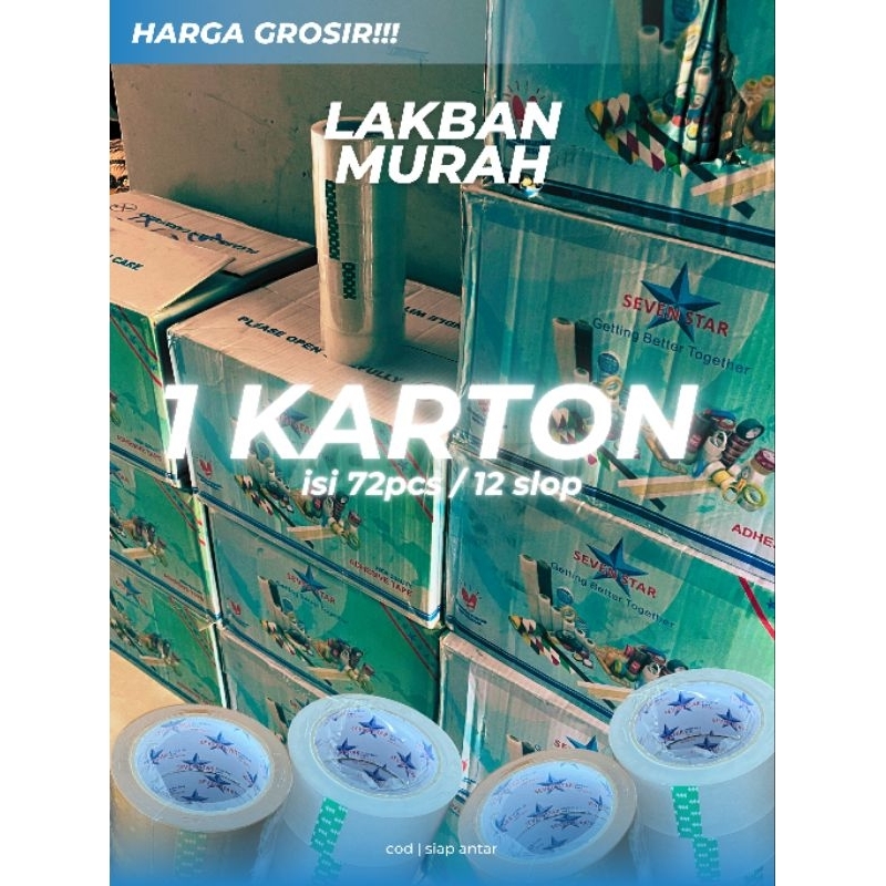 

LAKBAN MURAH/ SOLASI 1DUS/1 KARTON