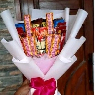 

buket snack bisa bunga bisa