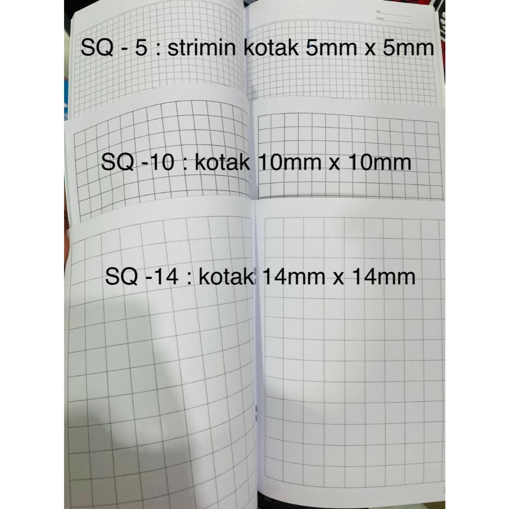 

ECER BUKU TULIS KOTAK STRIMIN KECIL, TANGGUNG, BESAR SQ-5, SQ-10 DAN SQ14 KOTAK MANDARIN SINAR DUNIA 38 LEMBAR