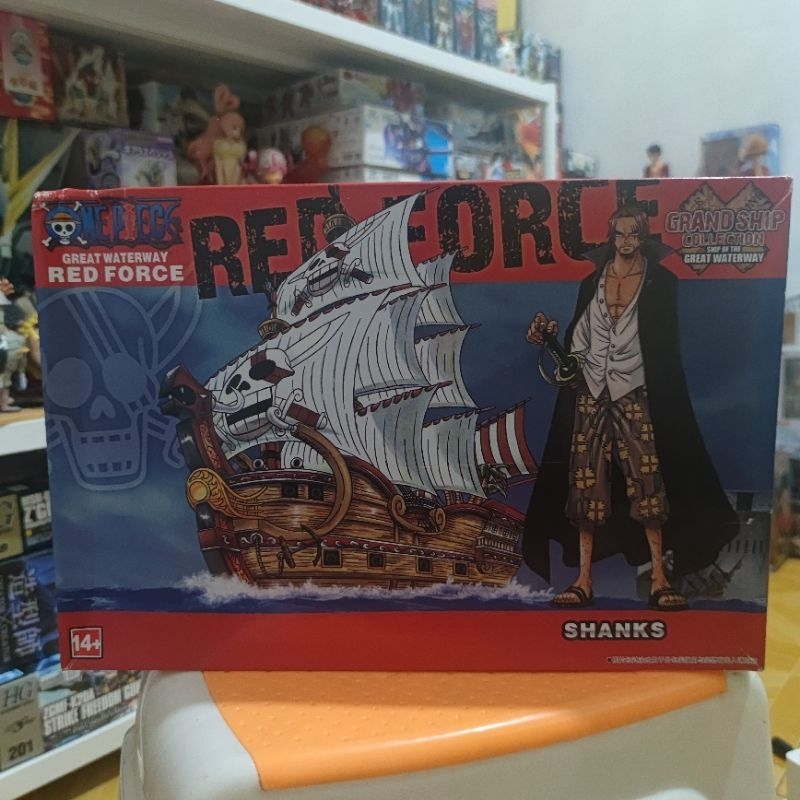 grandship collection shanks red force one piece kapal rakit bootleg