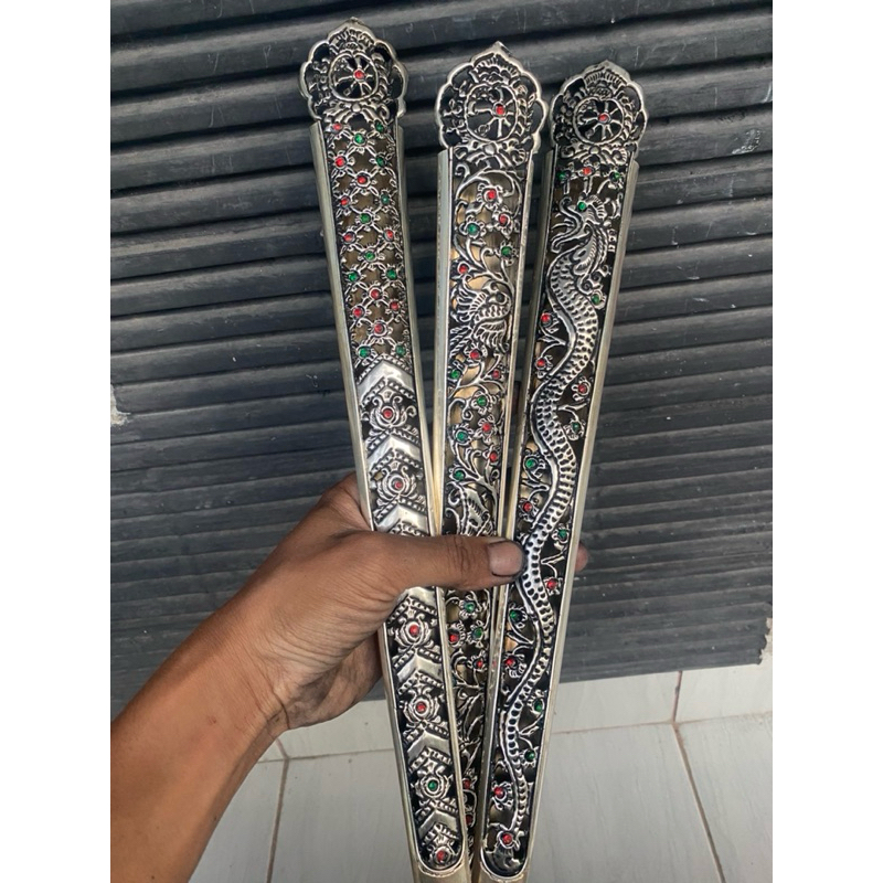 pendok topeng solo krawang lapis perak tebal 04mm