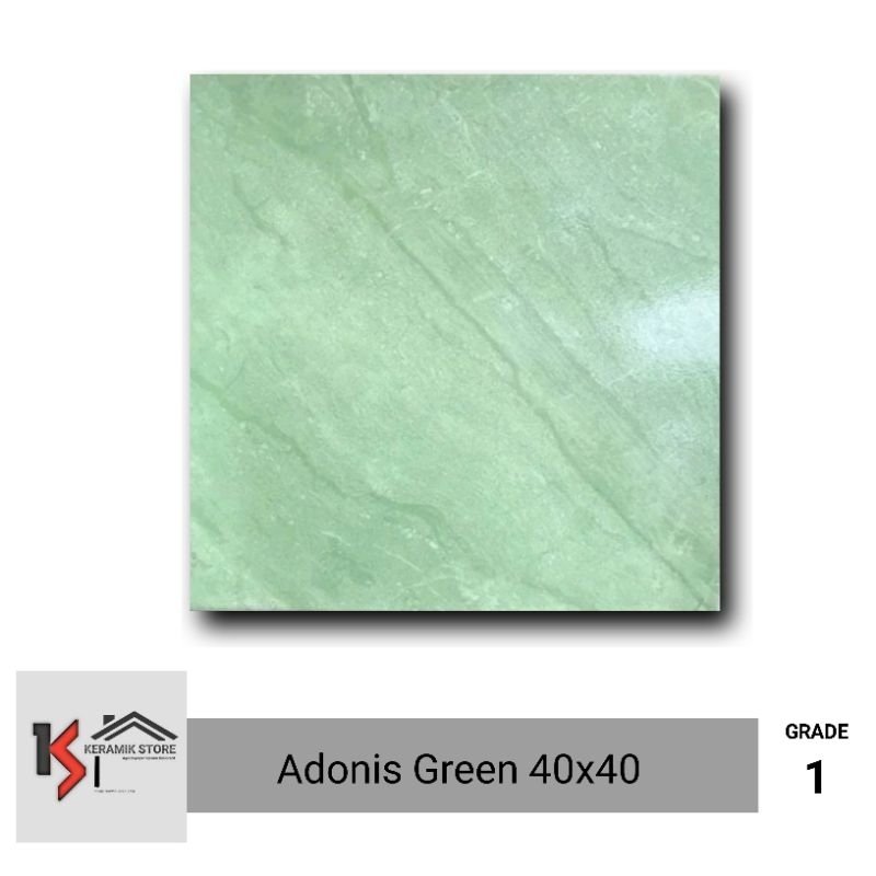 keramik hijau 40x40 glossy / keramik 40x40 hijau / keramik hijau 40x40 adonis green spectrum