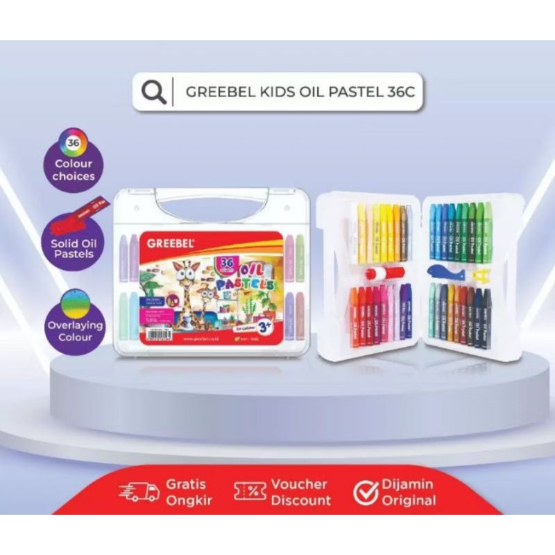 

Crayon Oil Pastel Greebel 36 Warna Krayon Minyak