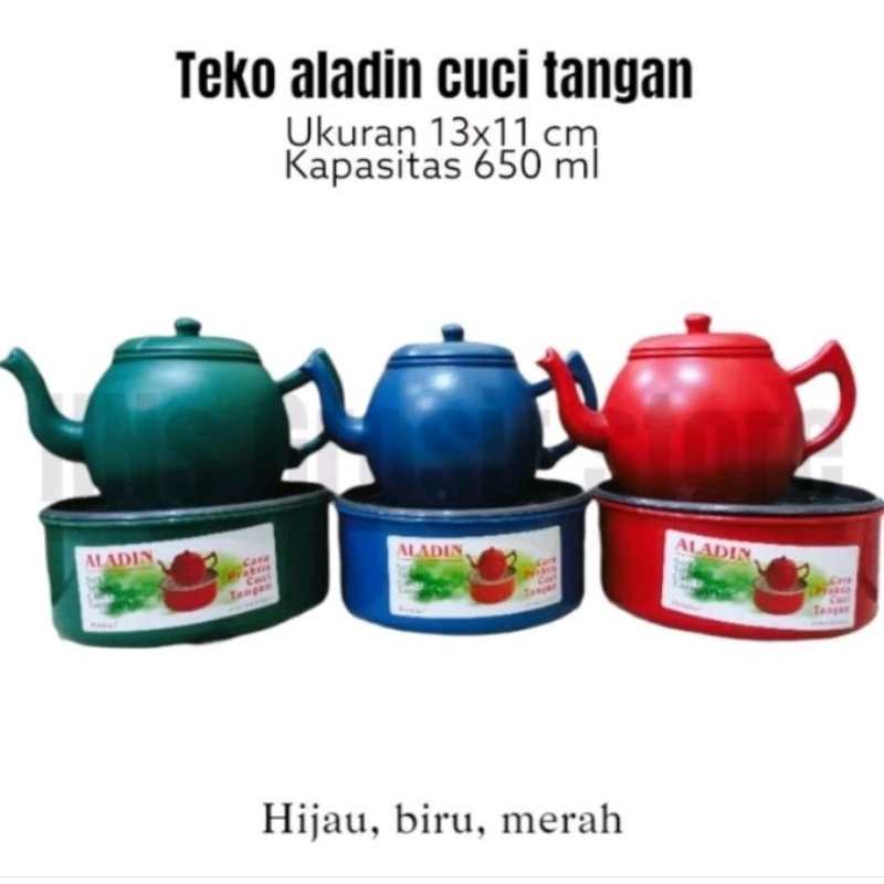 Teko Cuci Tangan Aladin/ Teko Kobokan/ Ceret Cuci Tangan/Morong Cuci Tangan / Ceret Basuh Haji