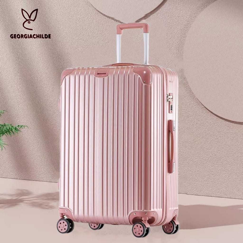 Georgiachilde  koper Kabin 20 Inch Bagasi tas koper besar anak perempuan 24 Inch koper Mini 18 Inch