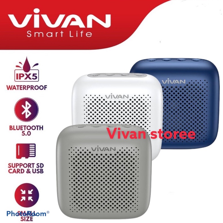 KODE K17X Vivan Speaker Bluetooth VS1 V 5 Waterproof Outdoor Speaker Mini Garansi Original Resmi