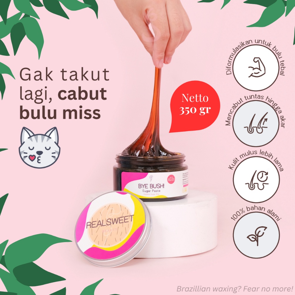 KODE L29C Bye Bush Sugaring Paste 35 gr  COD Pencabut Bulu Miss V Ketiak Jenggot Kumis Brazilian Bra