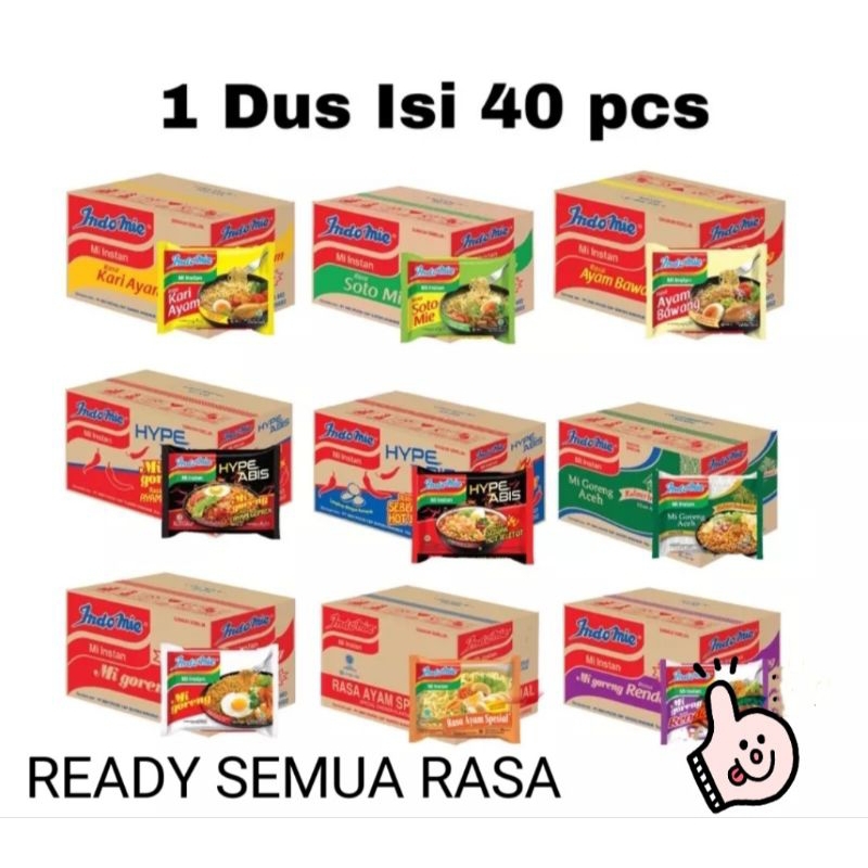 

Indomie Goreng & Kuah 1dus isi 40pc