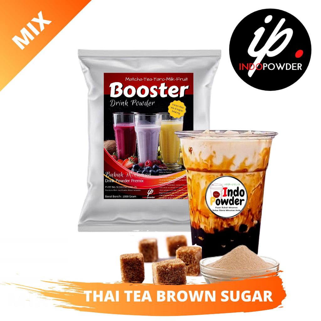 

Thai Tea BROWN SUGAR Powder Drink 1Kg - Bubuk Minuman Thai Tea Brown Sugar 1Kg