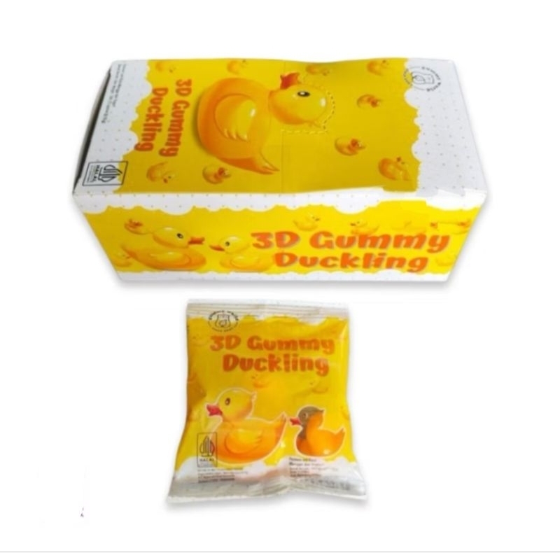 

Permen Lunak 3D Duckling Gummy Isi 12 Pcs