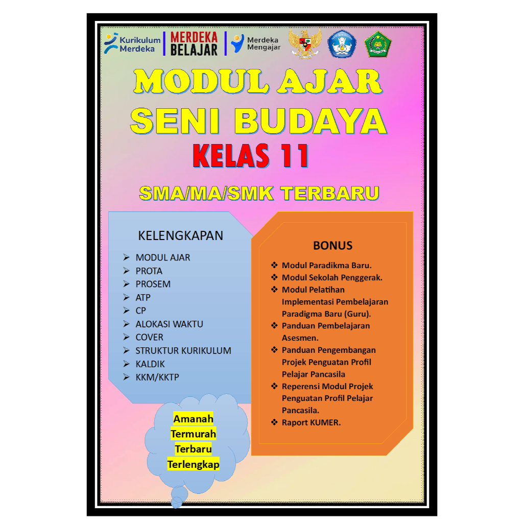 

MODUL AJAR SENI RUPA KELAS 10.11.12 SMA/SMK/MA KURIKULUM MERDEKA LENGKAP