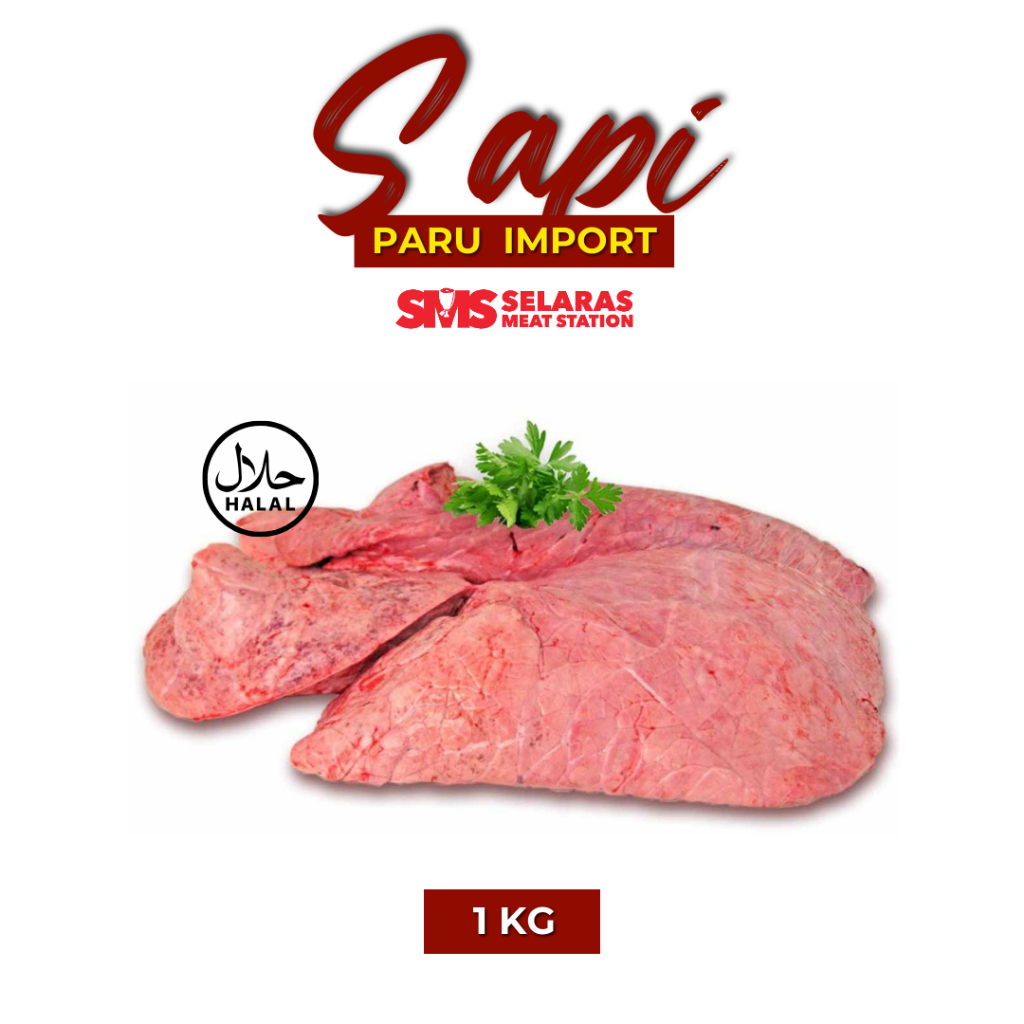 

Paru Sapi Lung Beef 1 Kg Frozen Tangerang