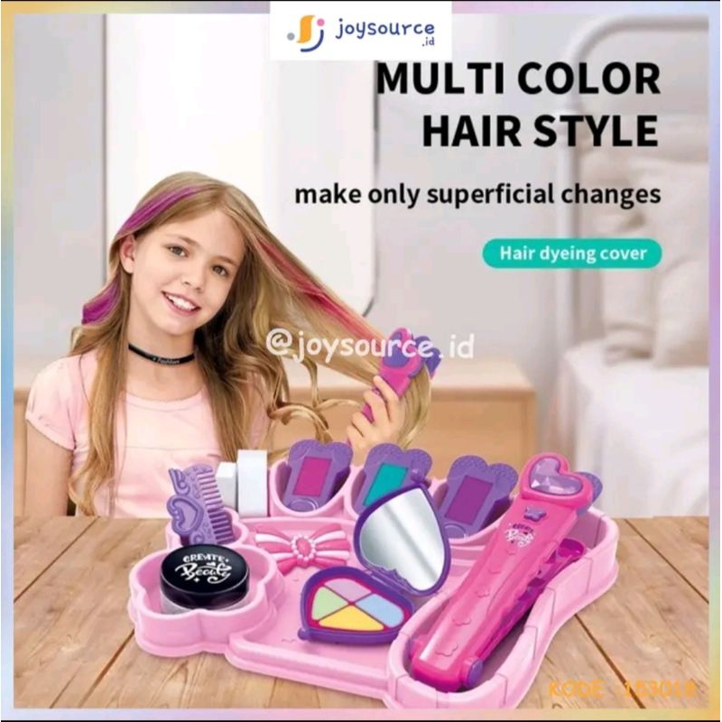 Mainan Anak Multi Colour Hair Style Mainan Catokan Rambut Makeup Anak