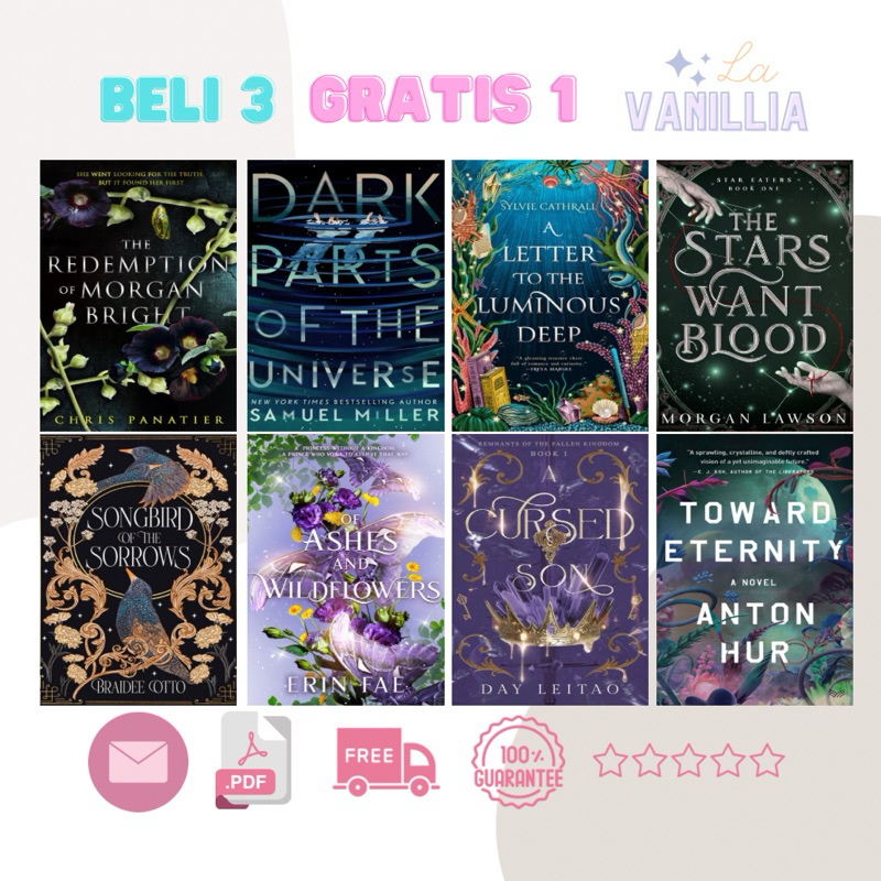 

The Redemption of Morgan Bright Chris Panather Dark Parts of the Universe Samuel Miller A Letter to the Luminous Deep Sylvia Cathrall Stars Want Blood Morgan Lawson of Ashes and Wildflowers Erin Fae Cursed Son Day Leitao Toward Eternity Anton Hur Sorrows