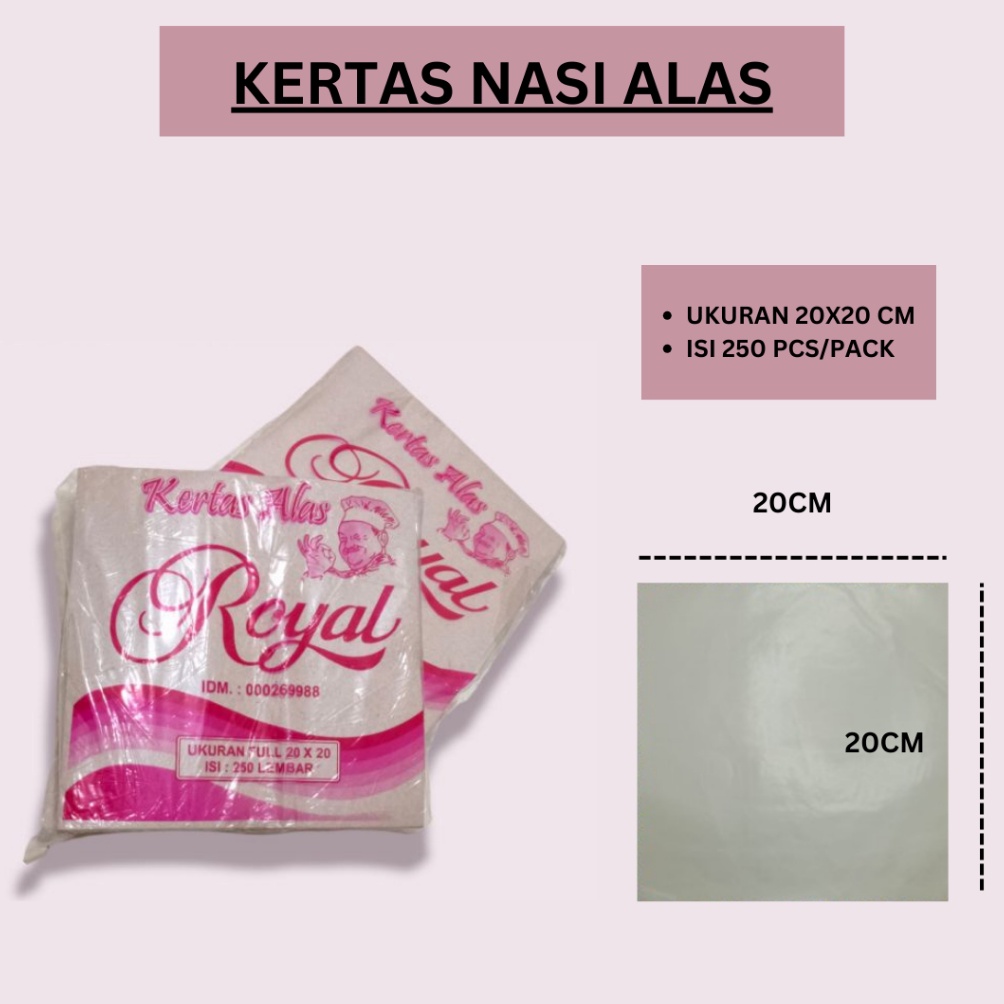

TERBUKTI Kertas nasi Uk 2x2 Kertas bungkus Nasi Kotak