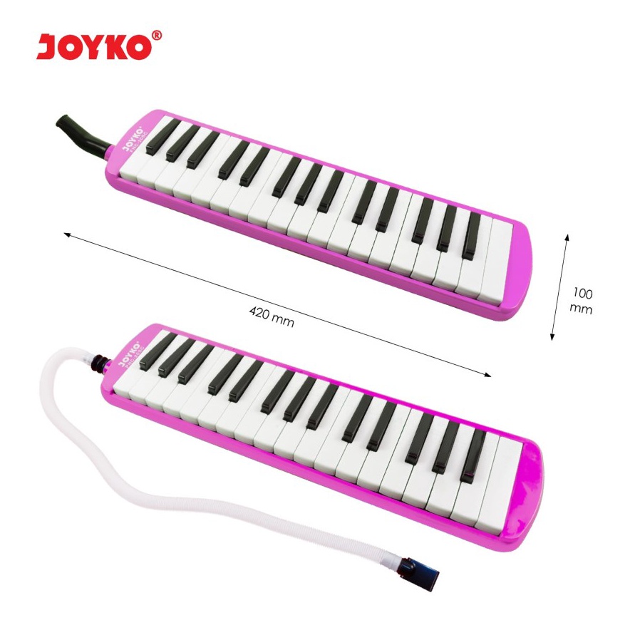 DASYAT Pianika JOYKO PNC21SC Warna PINK  Pianica Tiup Soft Case Model Mirip YAMAHA