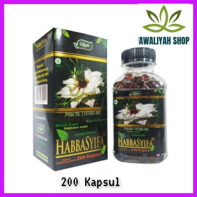 Habbasyifa Kapsul Jinten Hitam Habbatussauda 200 Kapsul Minyak Oil Jinten