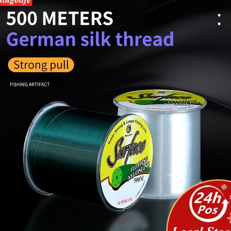 Produk Terupdate  Bingolife Jerman Senar Pancing Nilon 5m Kuat Anti Keriting Senar Pancing Laut