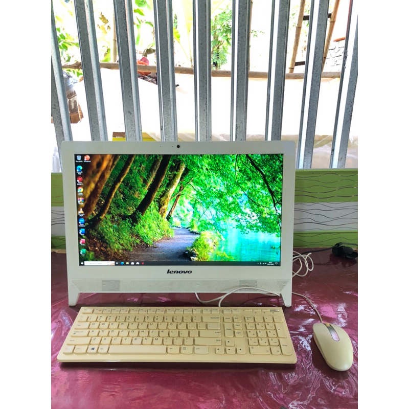 Komputer PC All in One Lenovo C20-30 AIO Intel Core i3 Layar IPS FHD Jernih 20 Inci