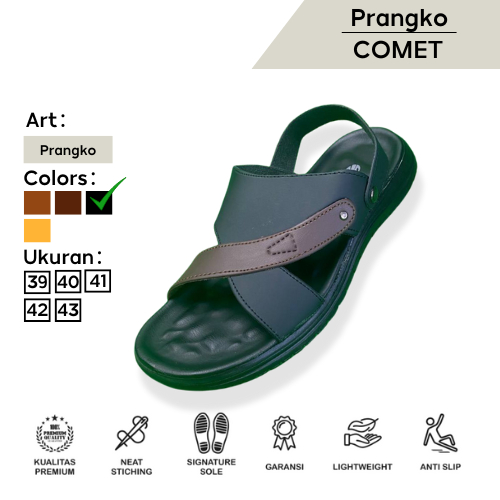 PRANGKKO Comet Sandal pria kulit Tali belakang Sandal slide,casual Comet Sneakers For You Sandal