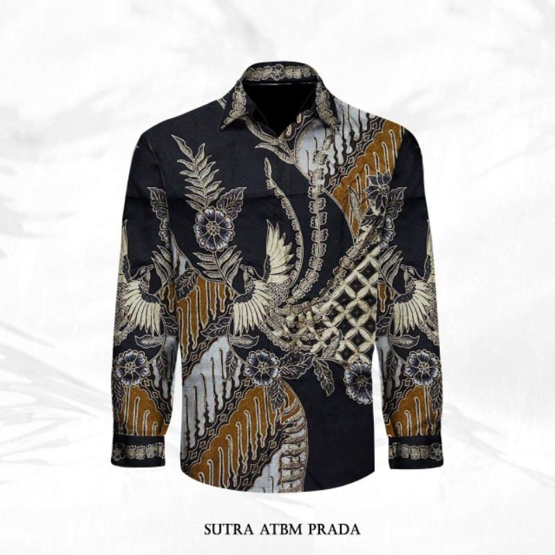 kain batik sutra ATBM prada,batik tulis asli pekalongan,pola kemeja pria,mewah,eksklusif,elegan,moti