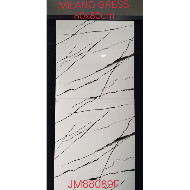 Granit Motif Marmer Putih Awan2 Jm88089F Ukuran 80x80