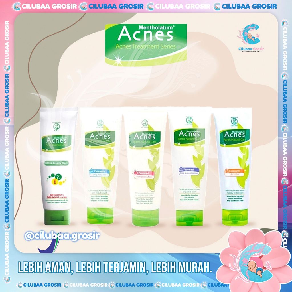 ACNES Creamy Wash Foaming Complete White Oil Control Deep Pore Yogurt Touch 100gr 50gr || Sabun Cuci