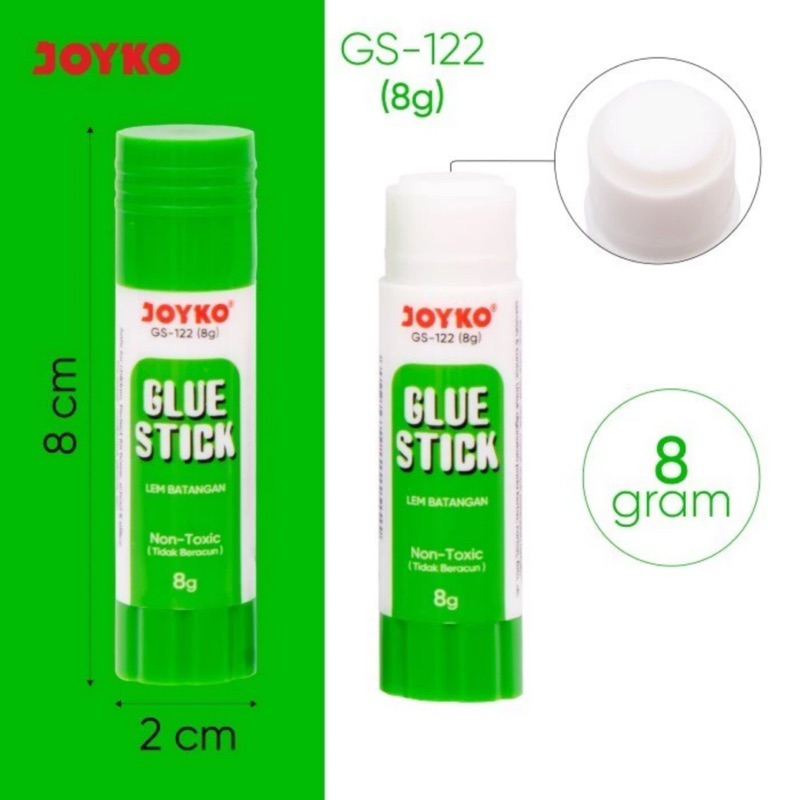 

Glue Stick Lem Batang Joyko GS-122 8 gr Lem Body Hijau