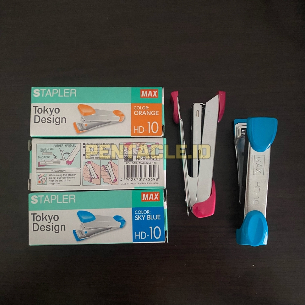 

SATUAN Stapler Tokyo Design Staples MAX HD 10 Stapler Besi Termurah Sealed Bungkus Kerja 1 Box Plastik Kertas Kardus Steples School Office Sekolah Kantor Murah Isian Alat Stationary Perlengkapan Packing Tools Stuff Murah Pentacle Malang