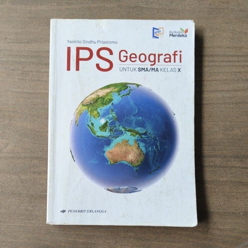 Buku IPS Geografi SMA/MA Kelas. 10 / X Erlangga - BEKAS*