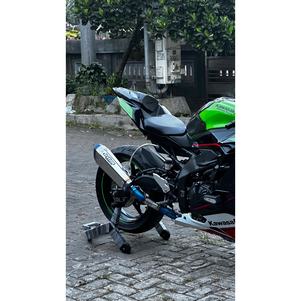 Knalpot kawasaki zx 25r,kawasaki zx25r full system triton exhaust