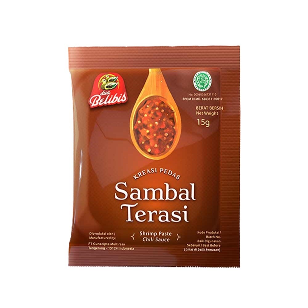 

Sambal Terasi Belibis | Dijual Rencengan (10 Sachet)