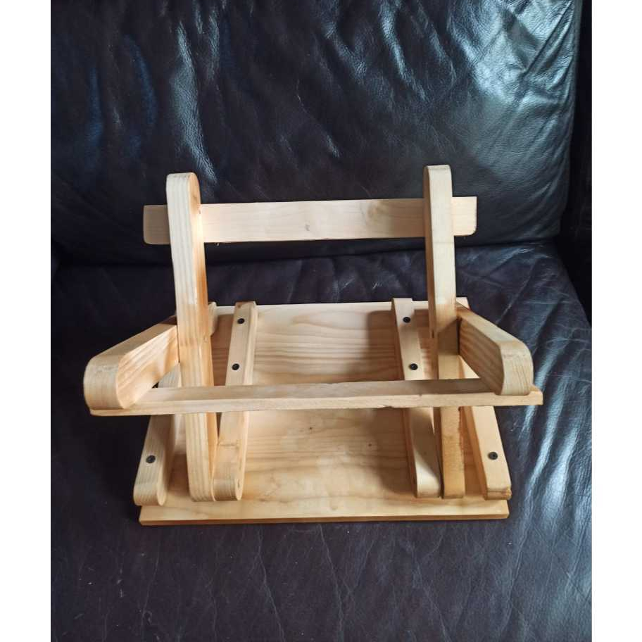 RB Roekre Meja Lipat Kayu Meja Belajar Meja Ngaji - Kayu Jati Belanda Full Varnish