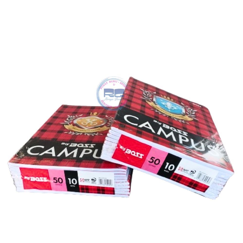 

BUKU TULIS BIGBOSS CAMPUS 50 LEMBAR / BUKU BIG BOSS 50 LEMBAR / BUKU TULIS BOXY 50 LEMBAR (PAK) / BUKU BIG BOSS CAMPUS 50 LEMBAR