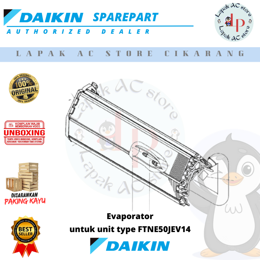 Evaporator AC DAIKIN Thailand 2 PK FTNE50JEV14