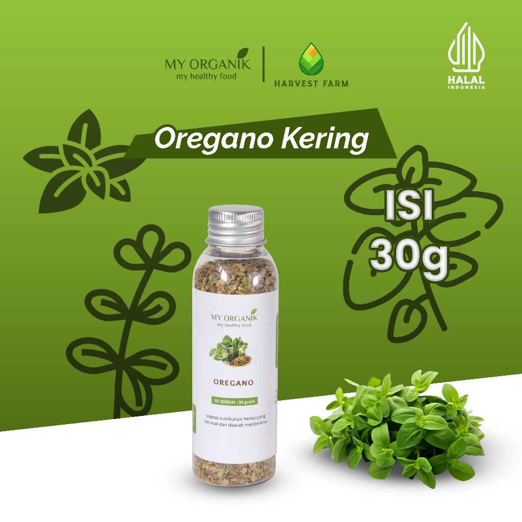 

My Organik Daun Basil Oregano Thyme Rosemary Parsley Rempah Kering Organik
