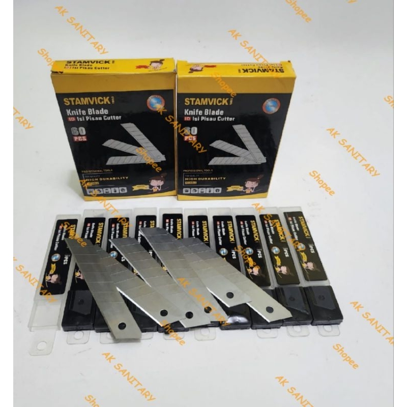 

Isi Cutter STAMVICK / Refil Pisau Cutter STAMVICK / Isi Ulang Cutter
