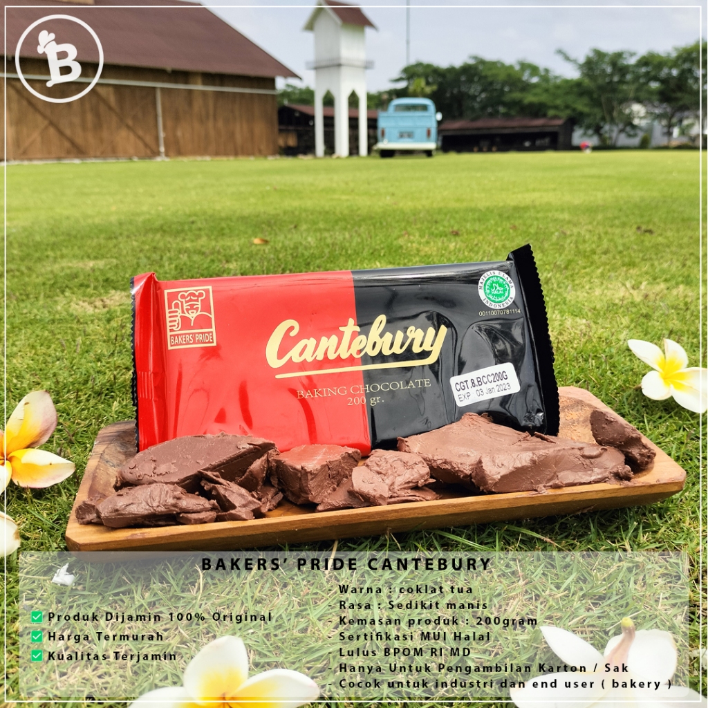 Coklat Batang Cantebury 200gr | Coklat Batang untuk Baking, Praline & Dekorasi Kue