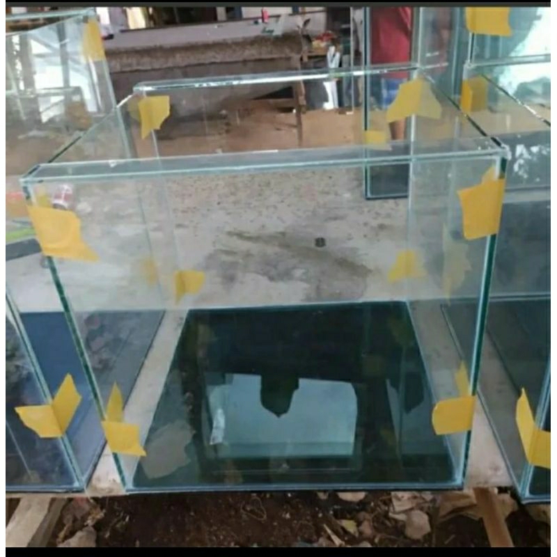 aquarium 40x40x50 aquarium kaca polos