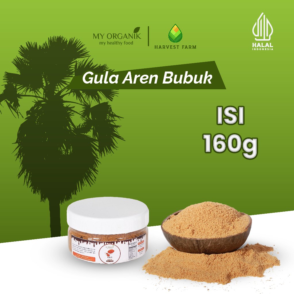 

My Organik Gula Aren Alami Bubuk Arenga Sugar Powder