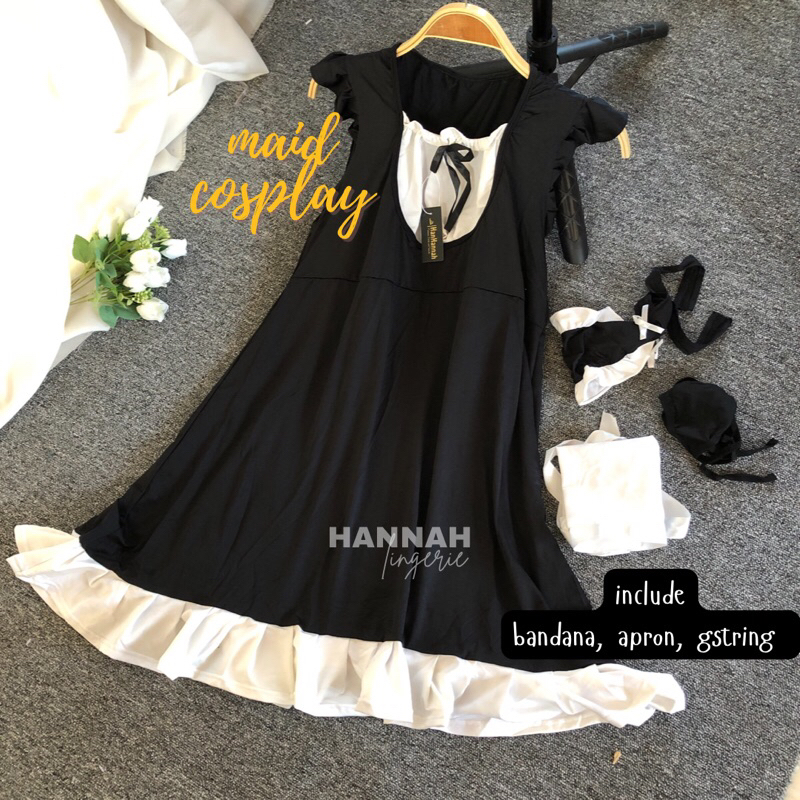 TERLARIS 9XL 8XL 7XL 6XL 5XL 4XL 3XL - S Lingerie Asisten Rumah Tangga ART Maid Pelayan Pembantu