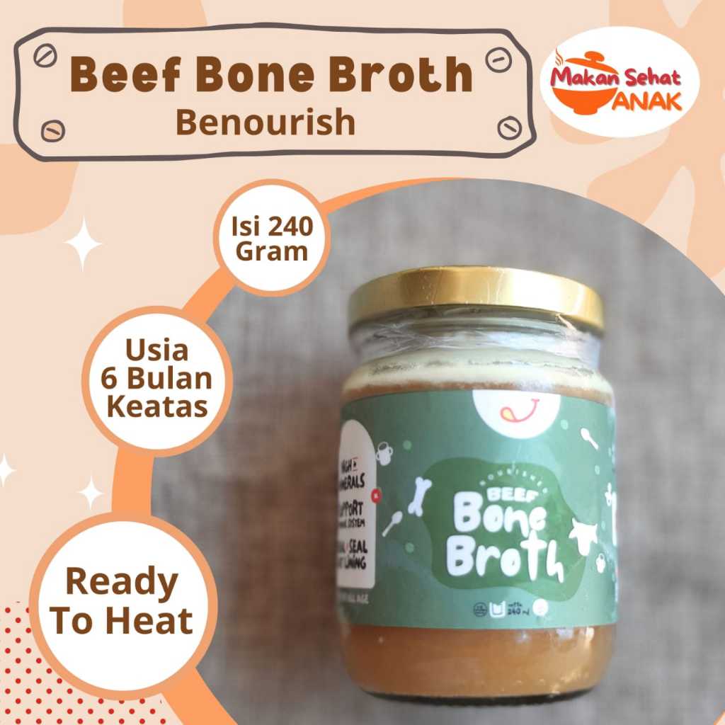 

Benourish Beef Bone Broth/ Chicken Bone Broth MPASI 6 Bulan Keatas By Makan Sehat Anak