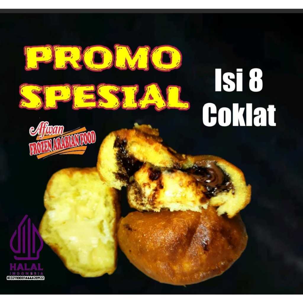 

Roti/ Bolem Goreng Coklat Lumer (isi 8)