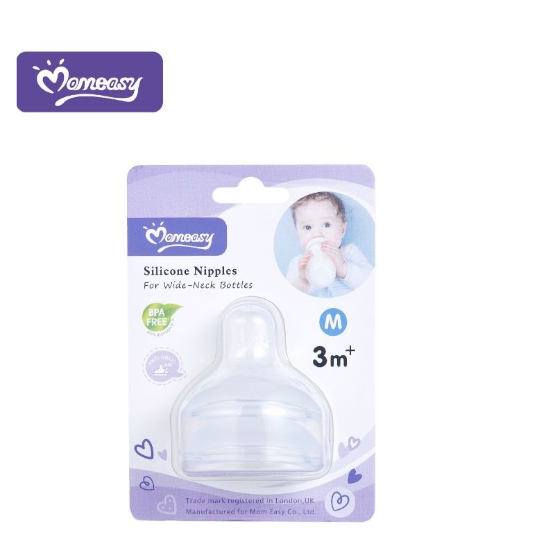 Dot Bayi Wide Neck Gepeng Plus Natural Nipple / Silicone Nipple Wide Neck Plus Natural Gepeng 2pcs